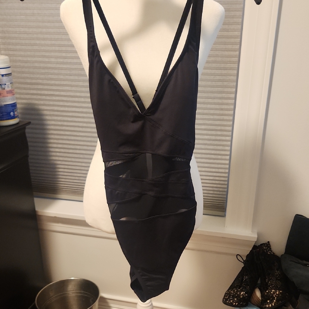 Black Strappy Swimsuit